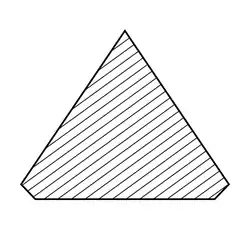 Cross section of the pyramidion