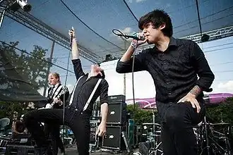 Crown the Empire performing in 2012