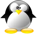 Everaldo Coelho's interpretation of Tux, designed for the Crystal icon set in KDE 3