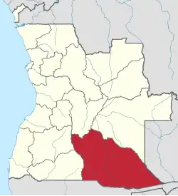 Cuando Cubango, former province of Angola