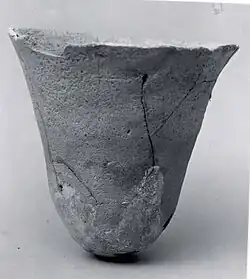 Cup; mid 6th–5th millennium BC; ceramic; 8.56&nbsp;cm; Tell Abu Shahrain; Metropolitan Museum of Art