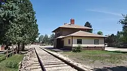 The restored D&RGW depot in August 2022