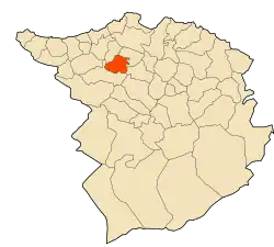 Location of Aïn Fetah within Tlemcen Province