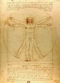 Image 14Vitruvian Man by Leonardo da Vinci epitomizes the advances in art and science seen during the Renaissance. (from History of Earth)