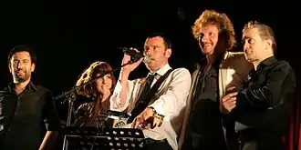 (from left to right) Jorg Strecker, Isolde Lasoen, Daan Stuyven, Jeroen Swinnen and Steven Janssens