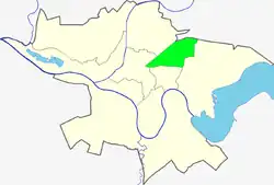 Location of Dainava within Kaunas