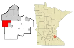 Location within Dakota County, Minnesota