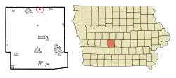 Location of Bouton, Iowa