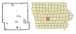Location of De Soto, Iowa