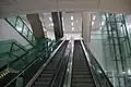Escalator inside station