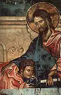 Last Supper: Jesus and John the Apostle (detail)