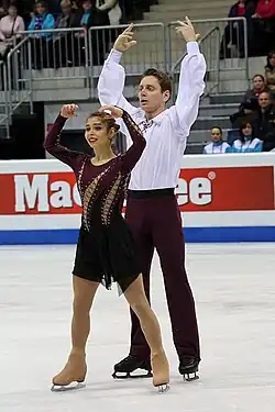 Tatiana Danilova and Mikalai Kamianchuk at the 2016 European Championships
