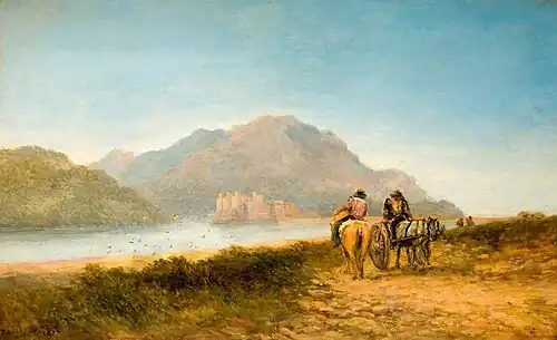 Conway Castle by David Cox, 1857