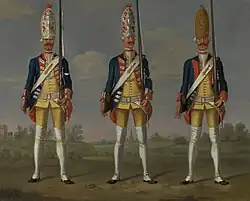 Grenadiers, Infantry Regiments Stammer, Tunderfeld and Both