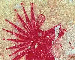 Decoration of funeral slabs, Karakol culture