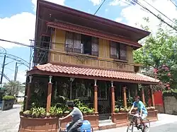 The Dela Paz house with a small patio constructed by the descendants of the dela Paz and Tuason