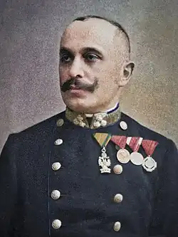 First Attorney of State Dr. Demeter Ritter von Tuschinski in 1912 wearing insignia of a knight III. Class [1] Don José Ignacio de Icaza y Landa, claimant to the Throne of the Mexican Empire in 1925 and great-grandson of Doña Josefa Arámburo e Iturbide, Princess of the Union and sister of Emperor Agustín de Iturbide: Shown wearing the second class on the neck.