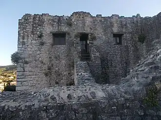 Detail of the south wing of the entrance at Kassiopi Castle