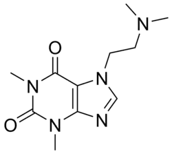 Skeletal formula of dimethazan
