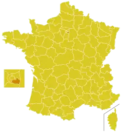Map of diocese of Creteil
