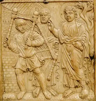 An 800s European Healing at Bethesda scene