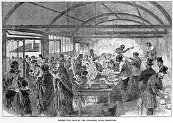 "Distributing Soup at the Strangers' Home, Limehouse", The Illustrated London News