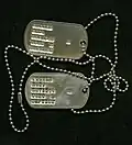 USMC ID tag, modern, designation: Baptist