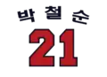 Park Chul-Soon's number 21 was retired by the Doosan Bears in 2002.
