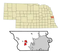 Location of Elkhorn prior to annexation