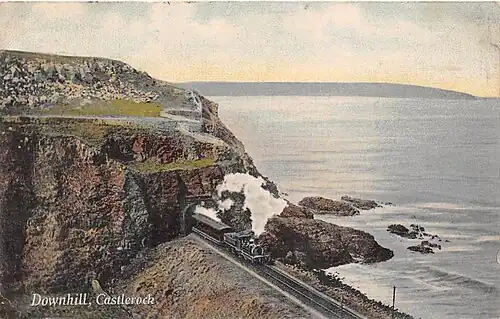 postcard of Downhill railway station from 1905