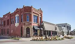 Maples Block in downtown Kaufman (2022)