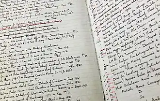 A register of drawings from the Wellington Harbour Board, 1920s