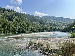 Drina River in Gradac