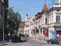 Photo of Drohobych, the oblast's second most populous city and a major oil extraction center