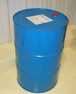 Steel drums can be reconditioned and reused