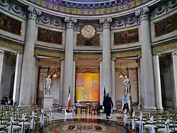 The interior, set up for an event in 2022