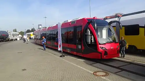 Silkworm Tram manufactured by Durmazlar based in Bursa city