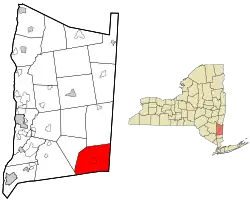 Location of Pawling, New York