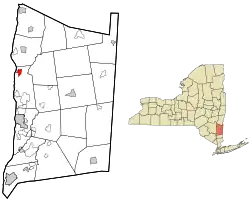 Location of Staatsburg, New York