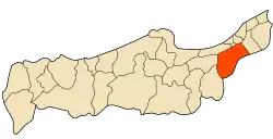 Location of Attatba within Tipaza Province