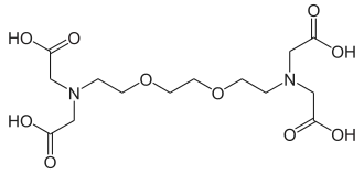 Skeletal formula of EGTA