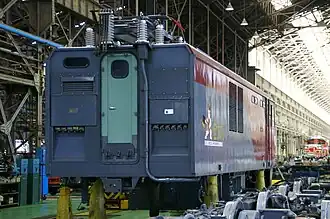 Inner end of EH500-3 undergoing overhaul in May 2007