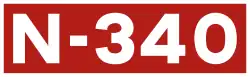 National road N-340 shield}}