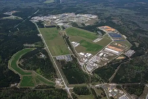 Aerial view of the E Area Burial Ground