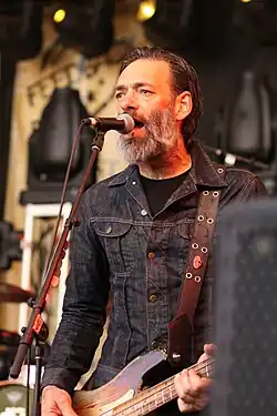 O'Connor performing with the Eagles of Death Metal in 2013
