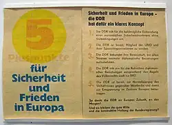 Image 17East German leaflet, fired across the inner German border (from Culture of East Germany)