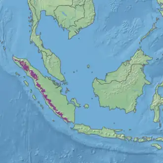 Ecoregion territory (in purple)