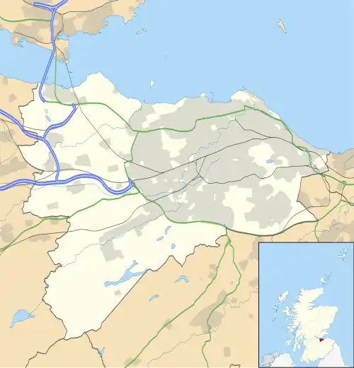 Edinburgh City shown within Scotland