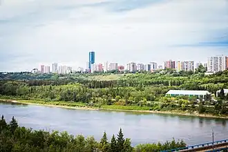 North Saskatchewan River valley in Edmonton