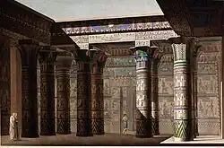 Inside the Temple of Philae; Description De L'Egypte Jean-Baptiste Lepère, 1821